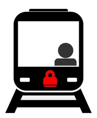 Aufkleber - Train avec un cadenas