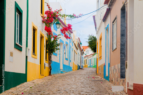 Nowoczesny obraz na płótnie Romantische Strasse in Algarve Portugal