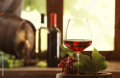 Obraz na płótnie canvas dwuczęściowy "dyptyk" Czerwone wino
