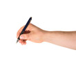 © exopixel - Hand holding a pen isolated