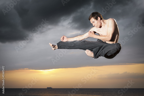 Fotoboard na płycie Myśliwiec karate