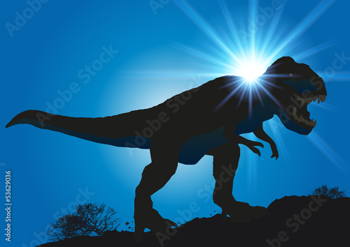 Naklejka samoprzylepna Tyranosaure