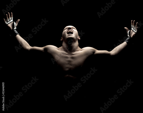 Obraz na płótnie canvas Mma fighter