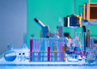 Wall Mural - colorful laboratory tools