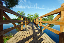 Landscape With Wooden Bridge