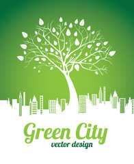 Wall Mural - green city