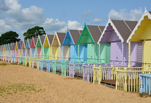 Row Of Beach Huts