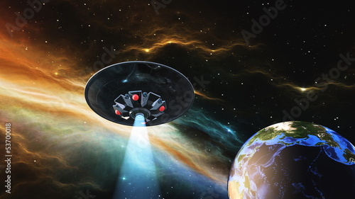 Naklejka samoprzylepna Ufo