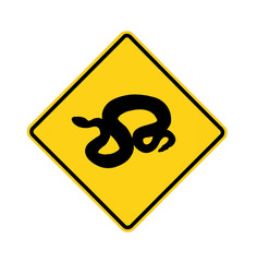 road sign - snake crossing