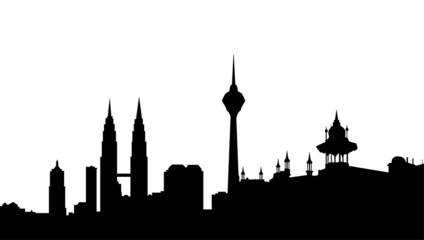 Wall Mural - kuala lumpur skyline