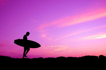 Purple Sky Surfer