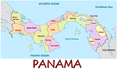  Panama Central America national emblem map symbol motto