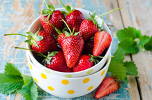 .In A Bowl Of Fresh Strawberries