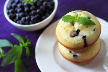 Poster - Muffins with blueberries