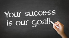 Your Success Is Our Goal Chalk Illustration