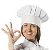© Karyna Chekaryova - Chef baker or cook showing ok