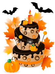 Poster - Halloween cake