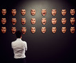 © ArtFamily - businessman looking at mask