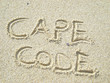 Cape Code write on the beach