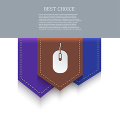 Wall Mural - vector bookmark icon. eps10
