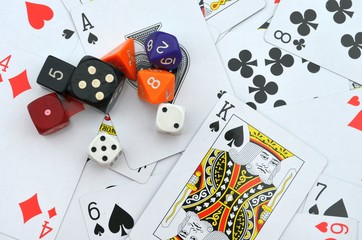 Cards and dices