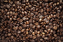 Close Close-up Of Roasted Coffee Beans