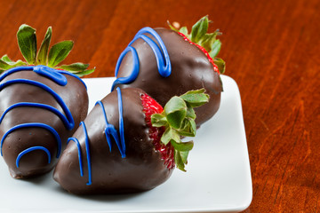 Poster - Chocolate covered  strawberries