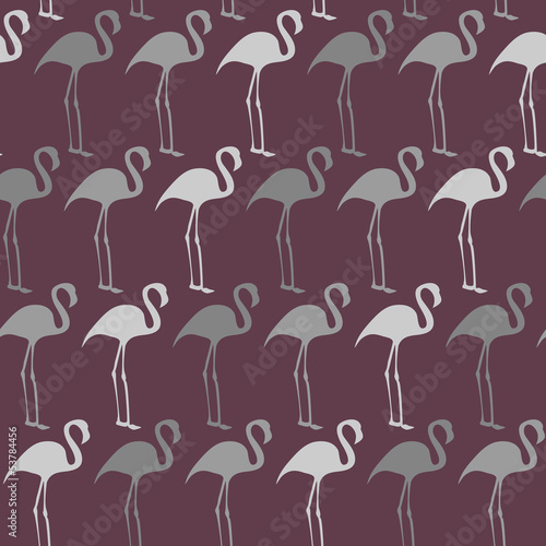 Naklejka - mata magnetyczna na lodówkę Flamingos