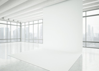 Wall Mural - modern white office interior