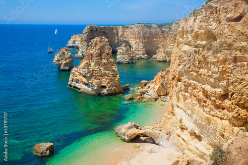 Board z aluminiowym obramowaniem Skały w Algarve, Portugalia