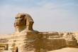 Famous ancient statue of Sphinx in Giza, Egypt