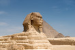 Famous ancient statue of Sphinx in Giza, Egypt