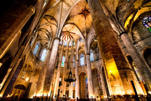 Gothic Cathedral  In Barcelona