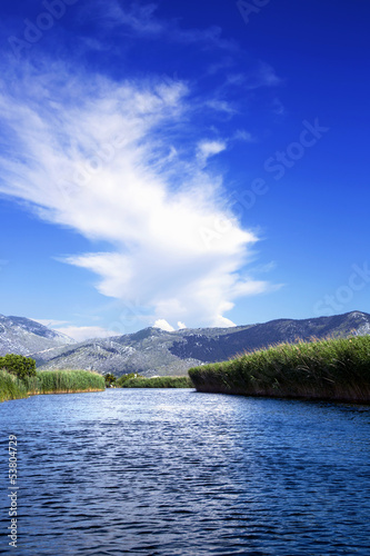 Tapeta ścienna Neretva delta rzeki w chorwacji