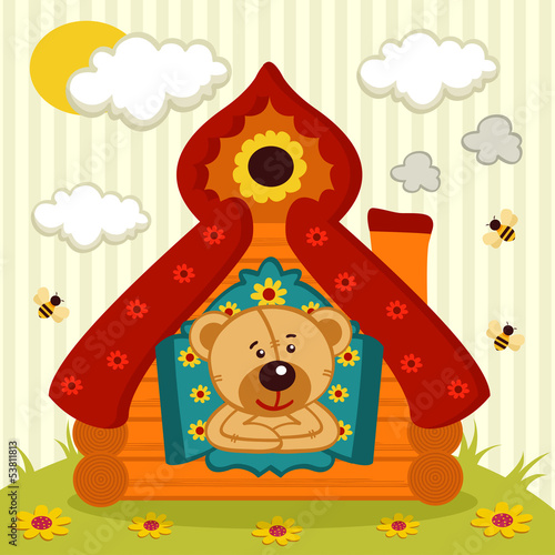 Fototapeta dla dzieci teddy bear house