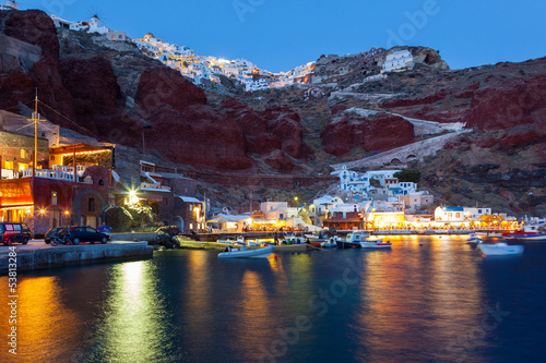 Board z aluminiowym obramowaniem Zatoka Ammoudi oia santorini