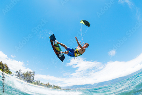 Naklejka na szybę Kite Surfing