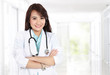© Odua Images - Smiling medical woman doctor