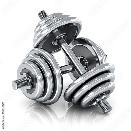 Naklejka na szybę Dumbbells