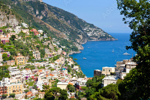 Plakat na papierze fotorealistycznym Positano - wybrzeże amalfi - Włochy
