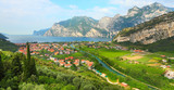 Fototapeta  - Northern part of the Lake Garda (Lago di Garda) Italy.