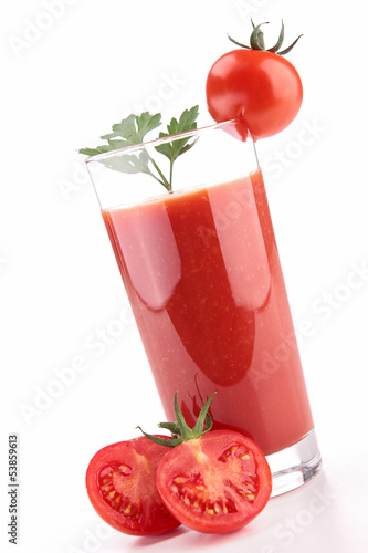 Nowoczesny obraz na płótnie isolated tomato juice