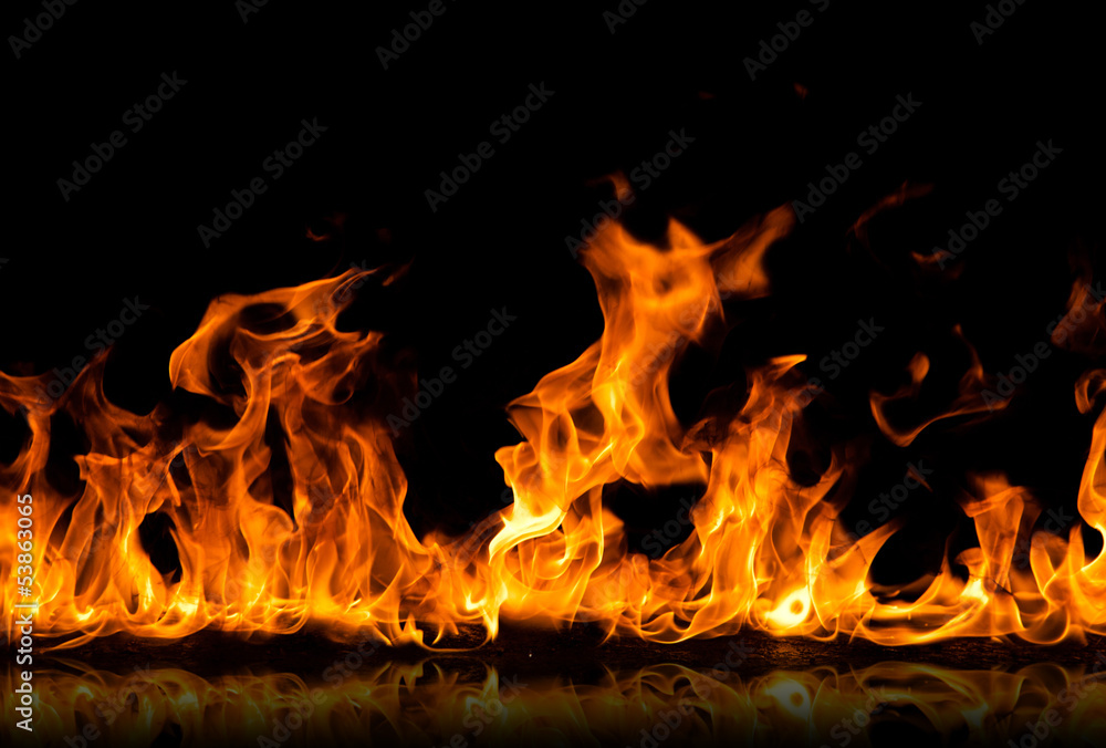 fire flames - obrazy, fototapety, plakaty 
