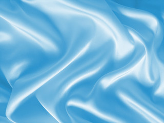Draped light blue silk background