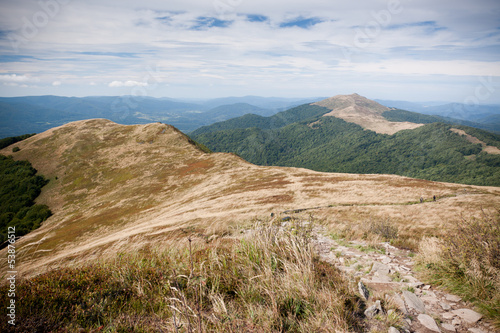 Naklejka samoprzylepna Bieszczady w południowo-wschodniej Polsce