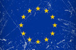 Grunge Länder Flagge - EU