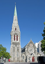 Cathedral Square In Christchurch, New Zealand