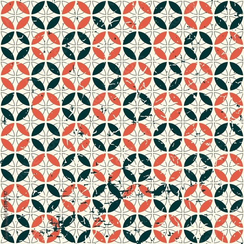 Obraz na płótnie canvas dwuczęściowy "dyptyk" Abstrakcyjny wzór vintage