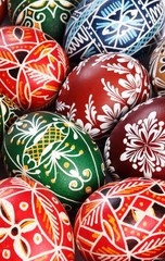 Wall Mural - Traditional Easter eggs