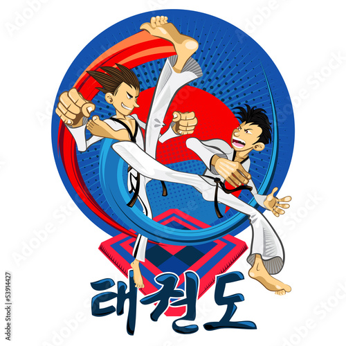 Dekoracja na wymiar  taekwondo-tae-kwon-do-koreanska-sztuka-walki-mar